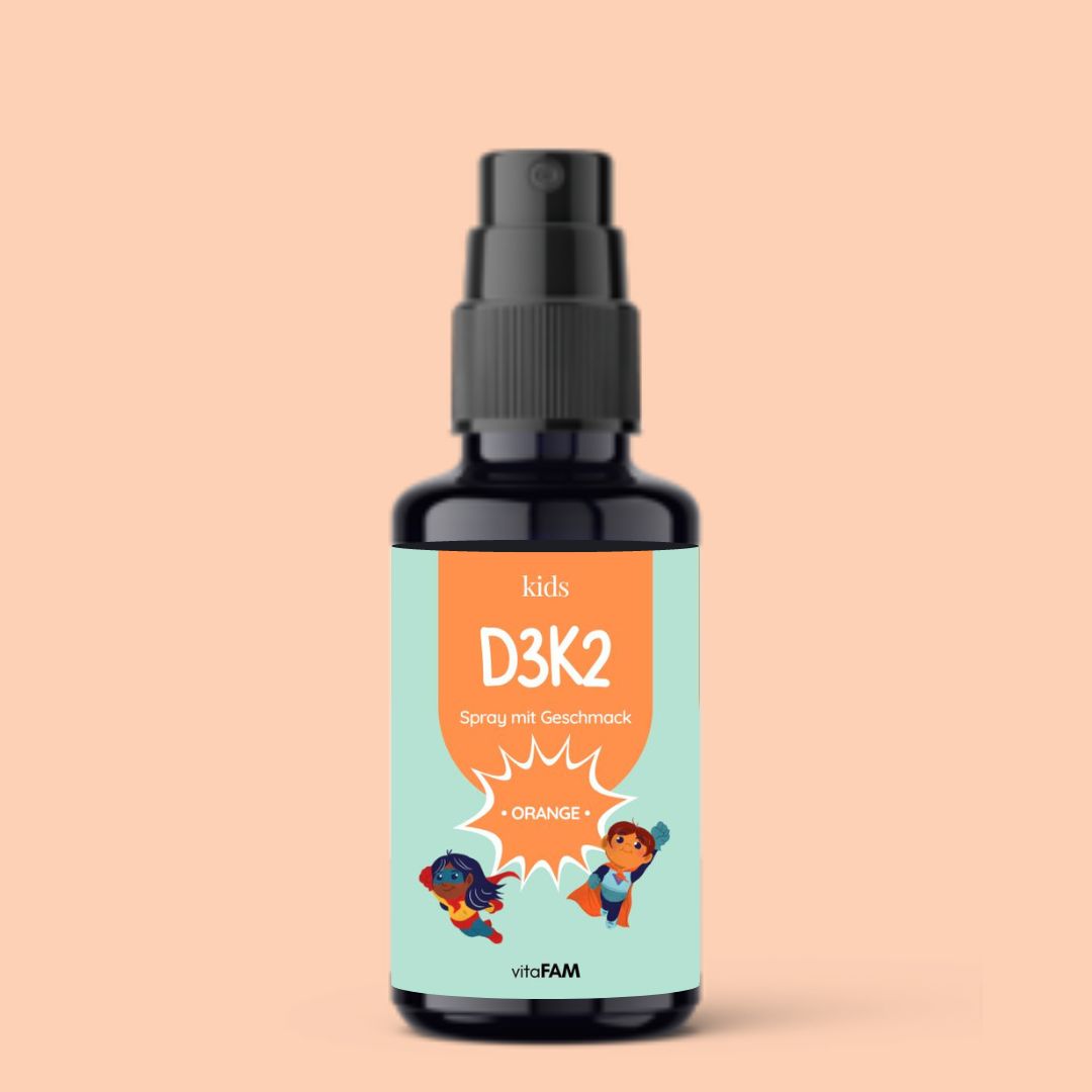 KIDS Vitamin D3 & K2 Spray mit Orange-Geschmack | 1000 i.E. | 30ml