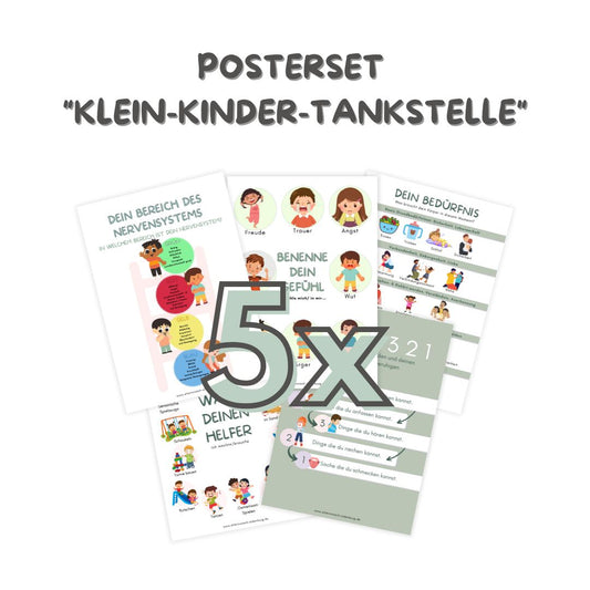 Poster "KLEIN-Kinder-Tankstelle" (1-3 Jahre) | (Download zum selber Ausdrucken)