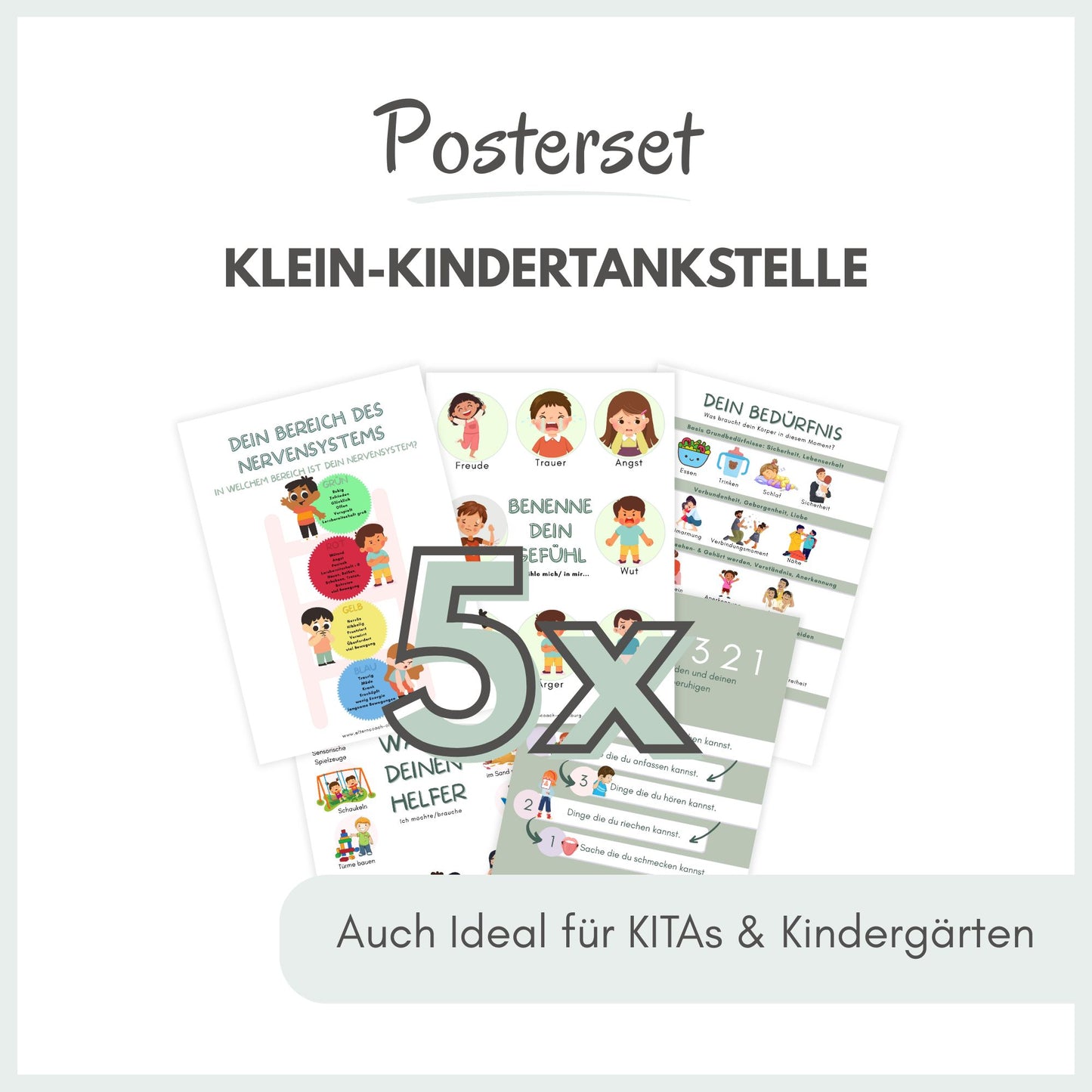 Poster "KLEIN-Kinder-Tankstelle" (1-3 Jahre) | (Download zum selber Ausdrucken)
