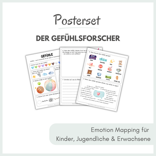 GEFÜHLSFORSCHER - Kreatives Reflexions-Set zum Ausfüllen & Weiterdenken (Digital zum Ausdrucken)