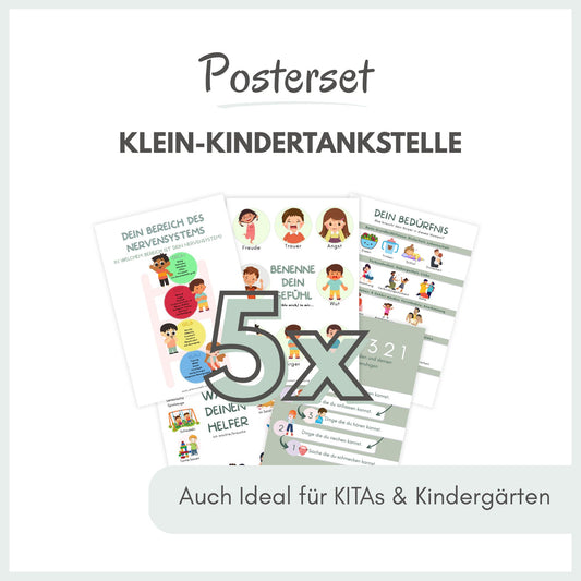 Poster "KLEIN-Kinder-Tankstelle" (1-3 Jahre) | (Download zum selber Ausdrucken)